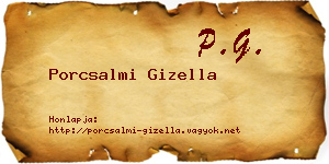 Porcsalmi Gizella névjegykártya